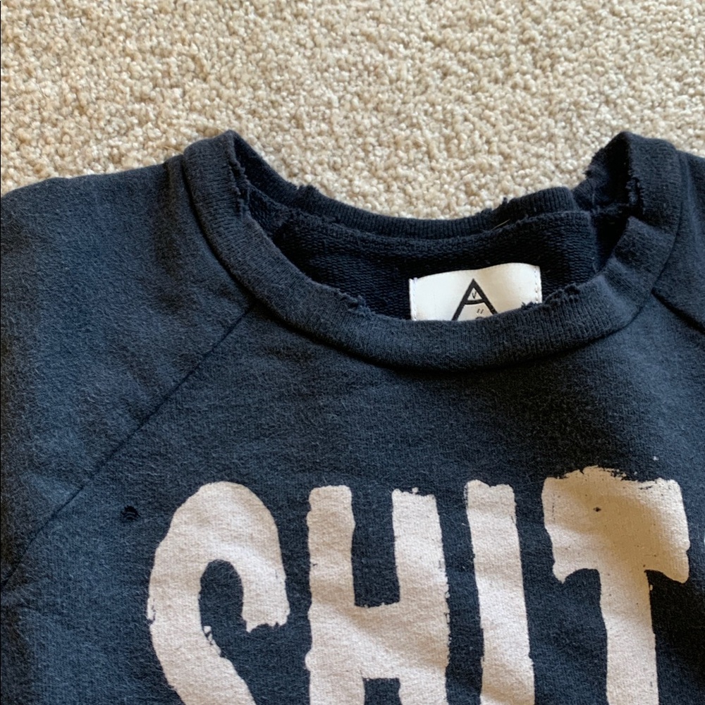UNIF RARE shit’s happening sweatshirt distressed COLLECTIBLE NEVER WORN! Small - Picture 3 of 8